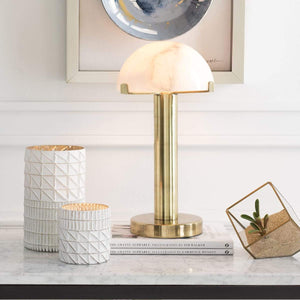 Surya Ursula URS-001 Modern Table Lamp -Antiqued Brass - Fifth and Modern